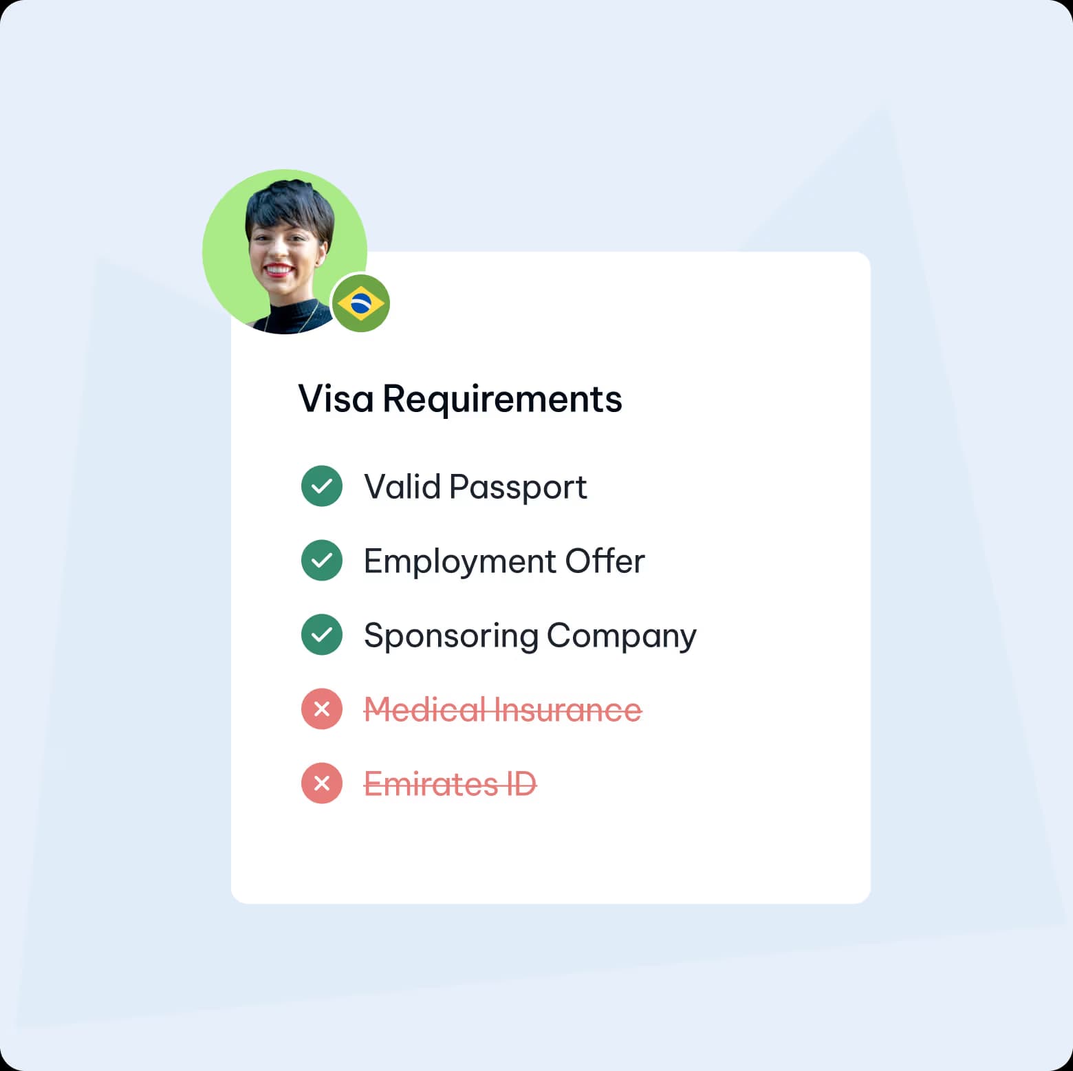 No Emirates ID or medical insurance required