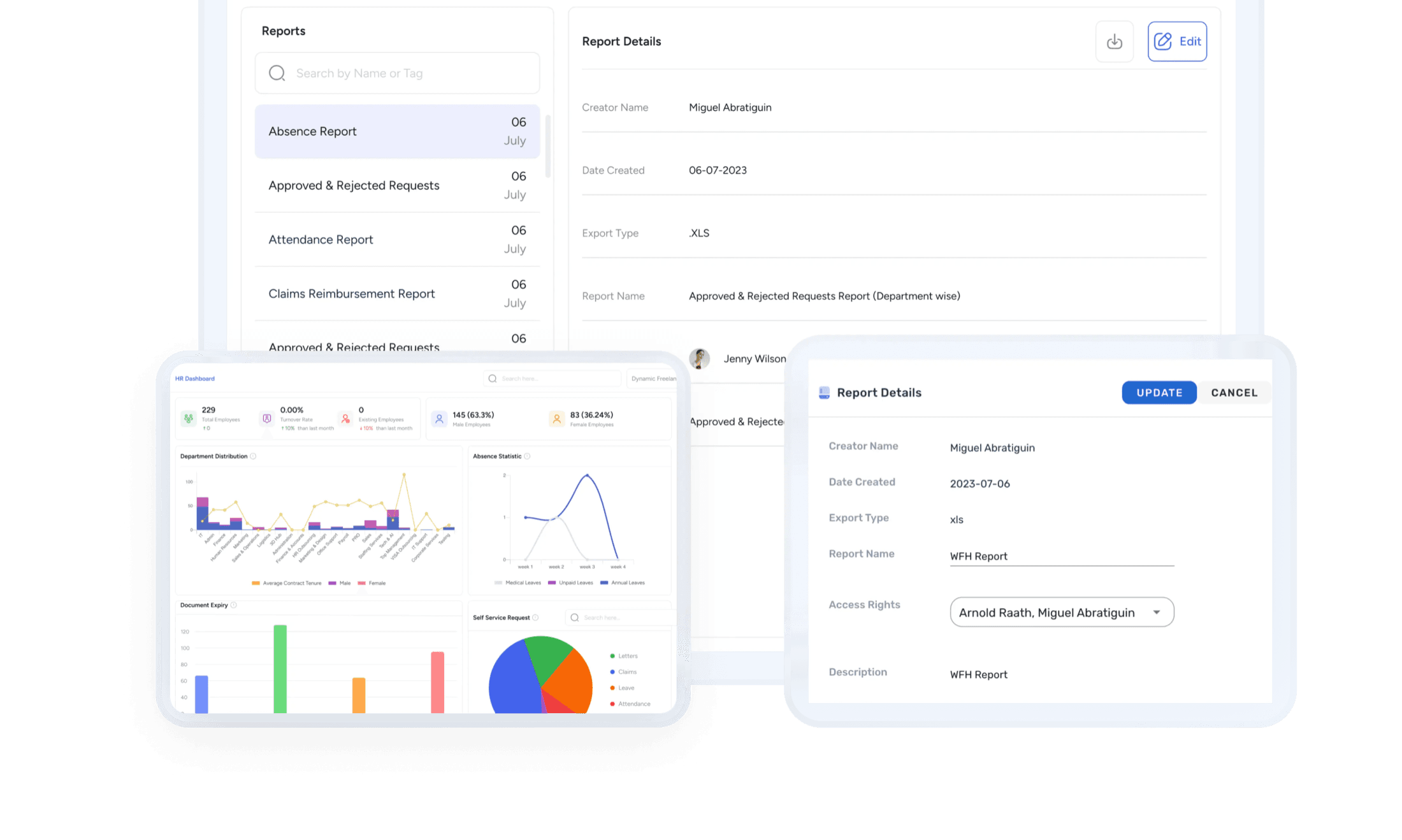 Nathan HR platform: Reports